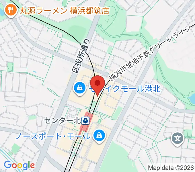 横浜YTJホールの地図