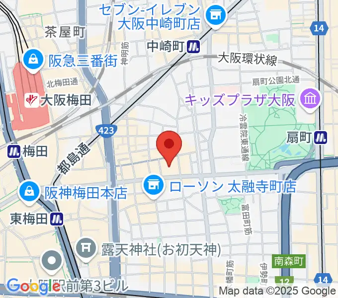 梅田Zeelaの地図