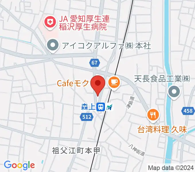 せいこピアノ教室の地図