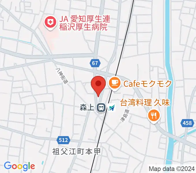 せいこピアノ教室の地図