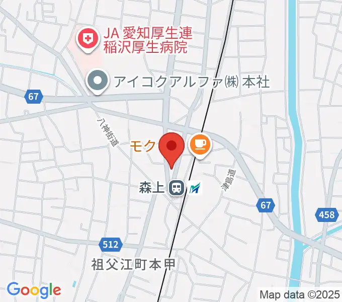 せいこピアノ教室の地図