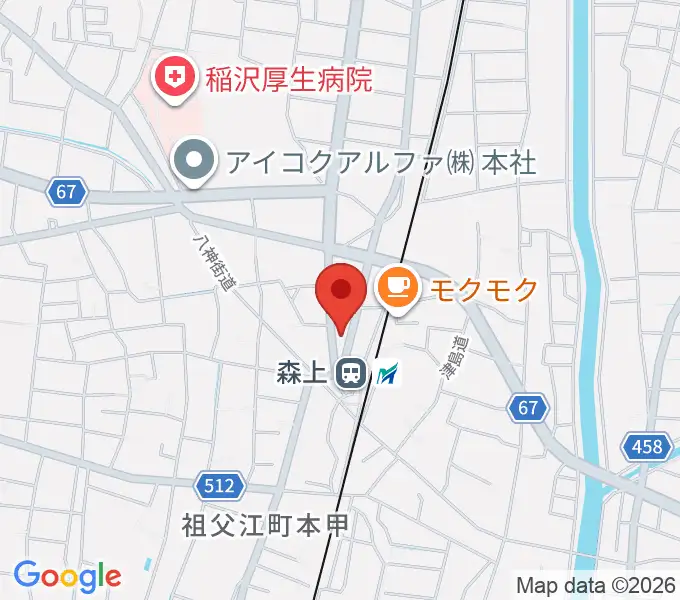 せいこピアノ教室の地図