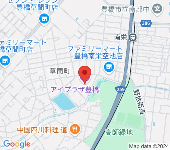 アイプラザ豊橋の地図