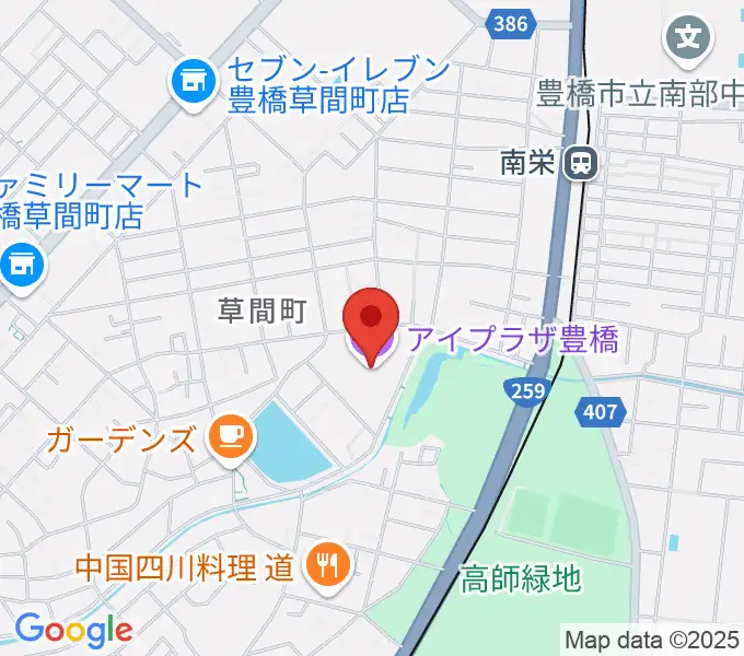 アイプラザ豊橋の地図