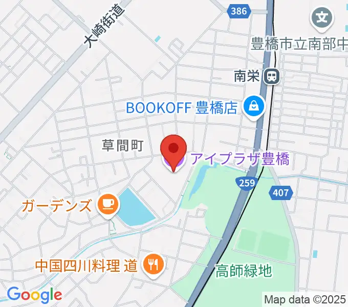 アイプラザ豊橋の地図