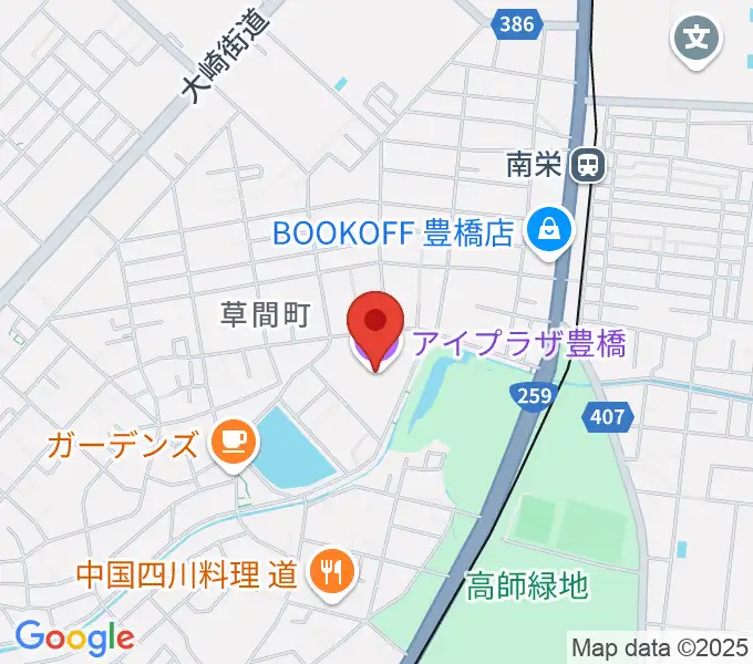 アイプラザ豊橋の地図