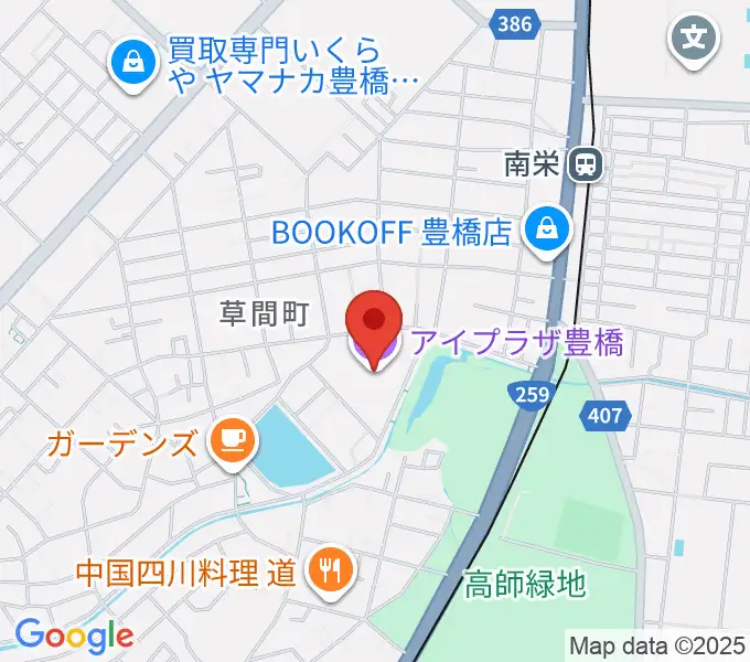 アイプラザ豊橋の地図