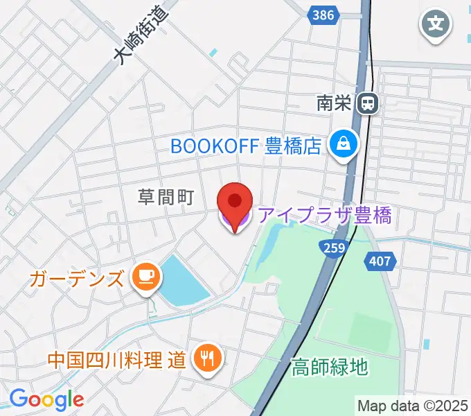アイプラザ豊橋の地図