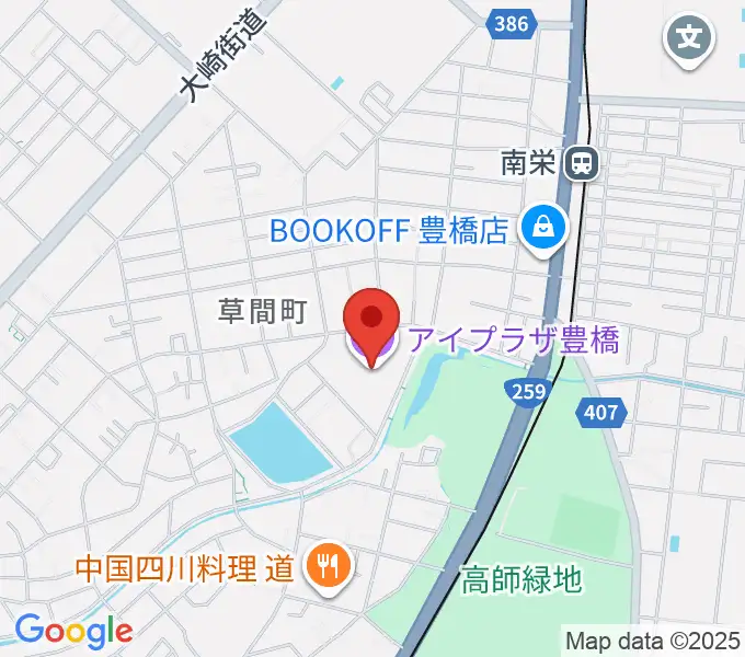 アイプラザ豊橋の地図