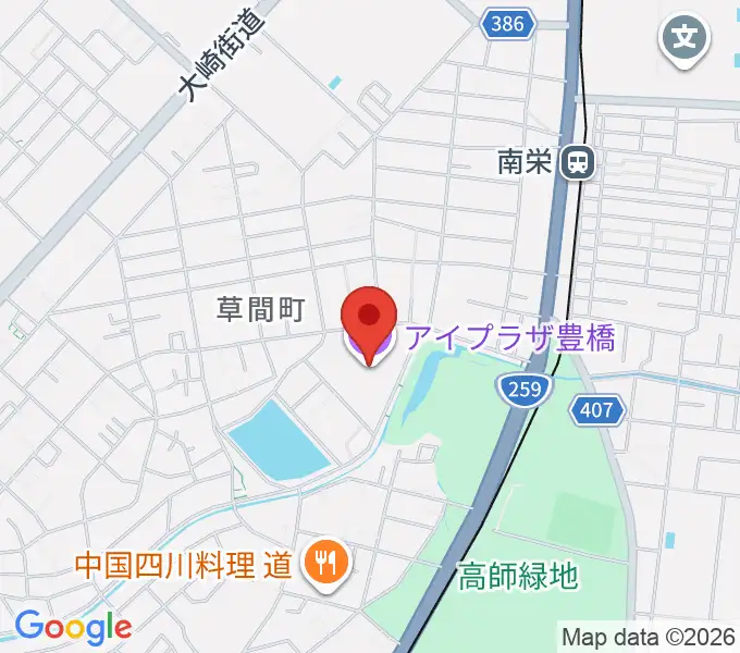 アイプラザ豊橋の地図