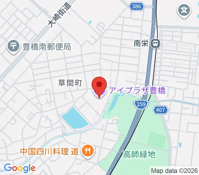 アイプラザ豊橋の地図