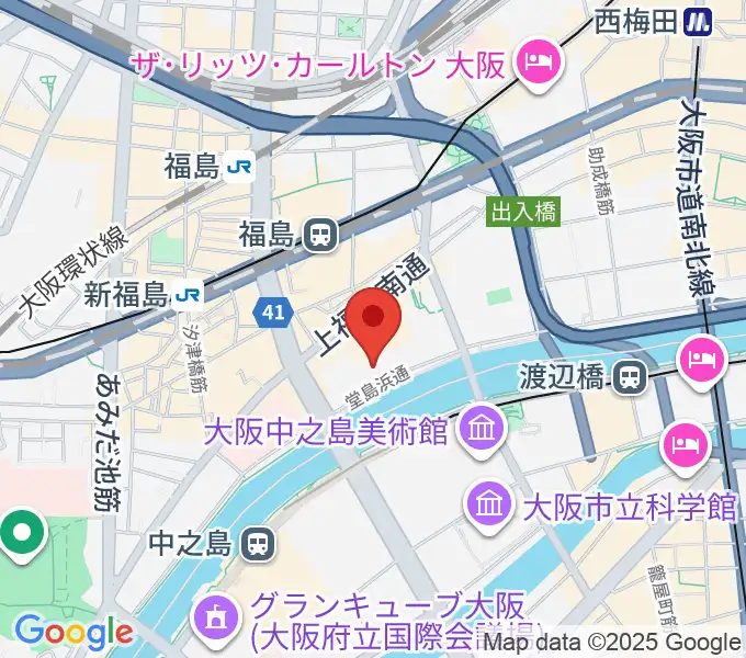 堂島リバーフォーラムの地図