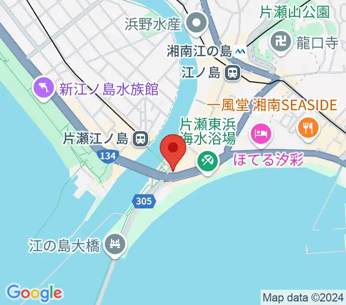 虎丸座の地図