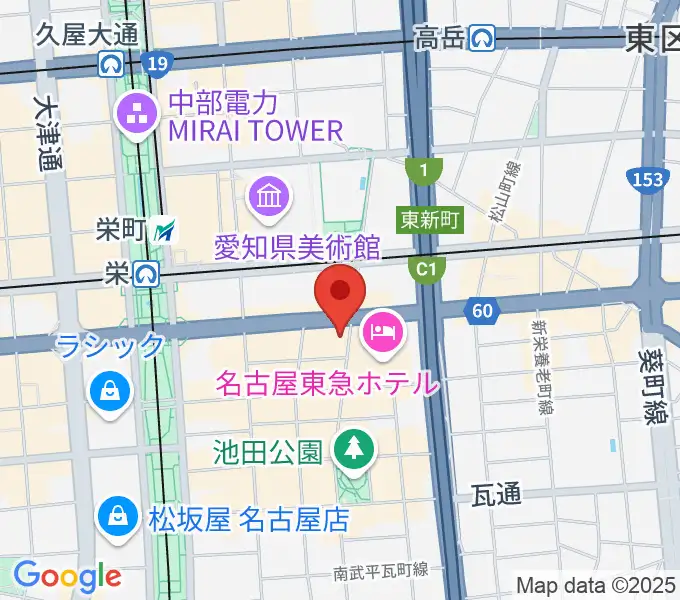 宗次ホールの地図