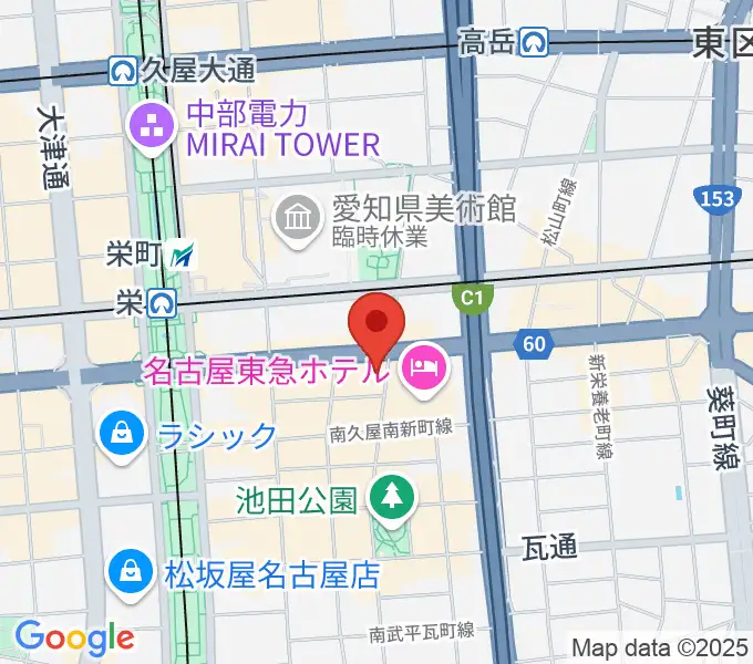 宗次ホールの地図