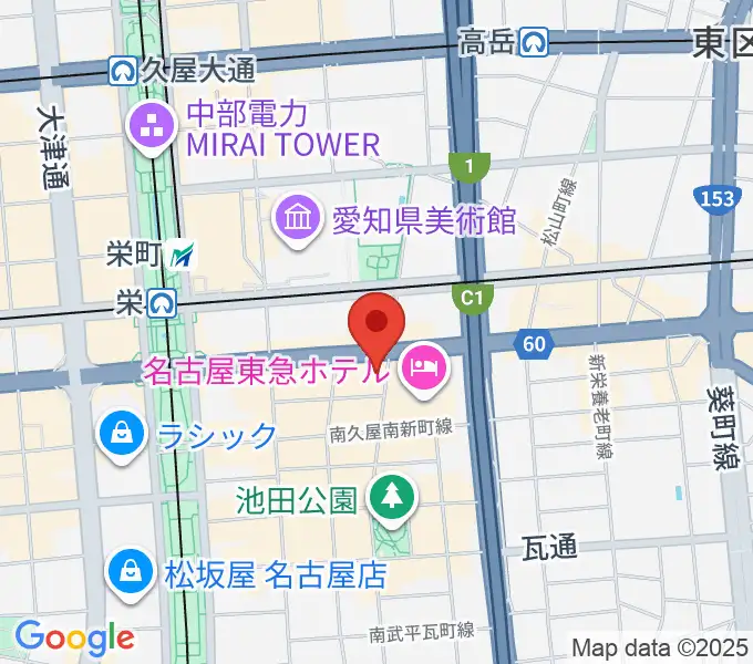 宗次ホールの地図
