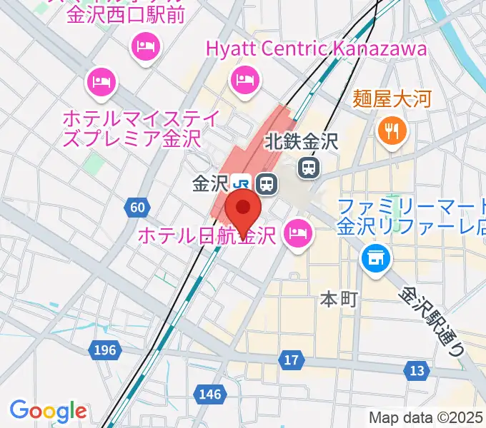 石川県立音楽堂の地図