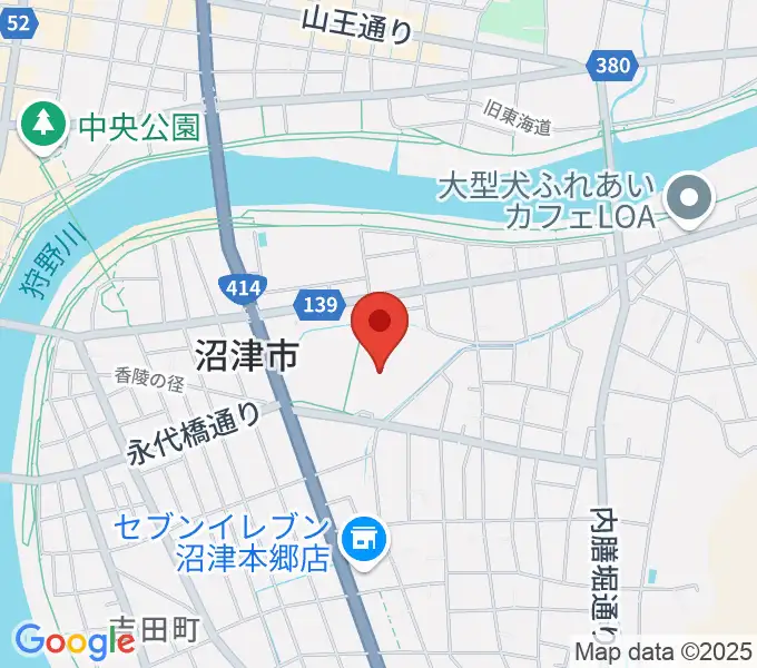 沼津市民文化センターの地図