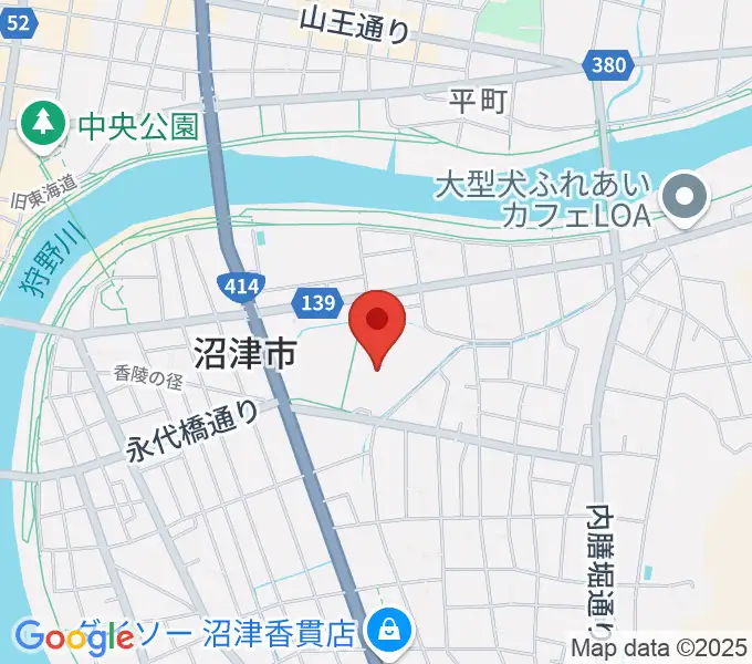 沼津市民文化センターの地図