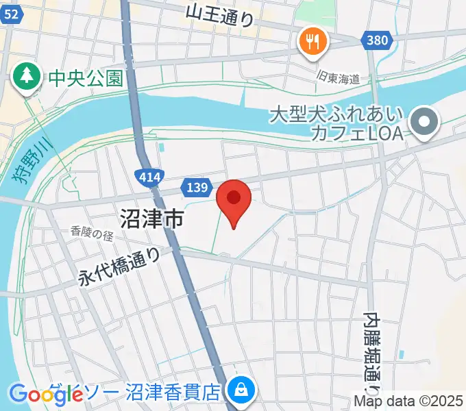 沼津市民文化センターの地図