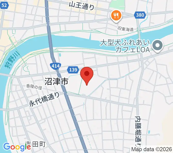 沼津市民文化センターの地図