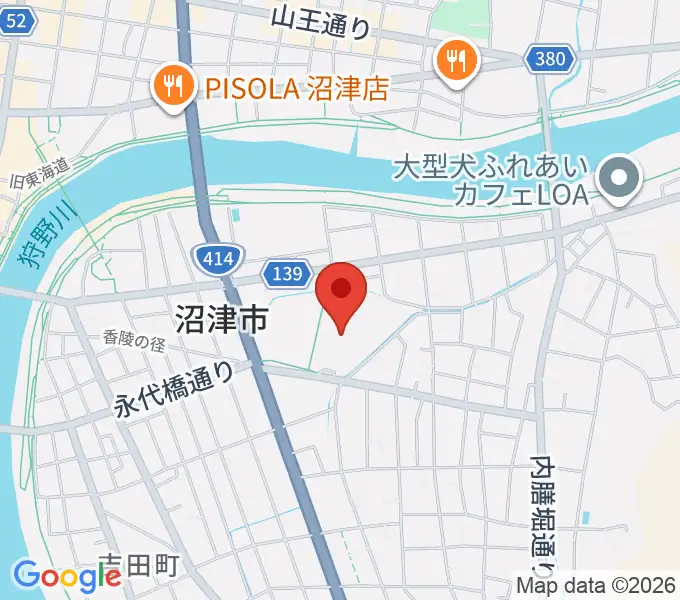 沼津市民文化センターの地図