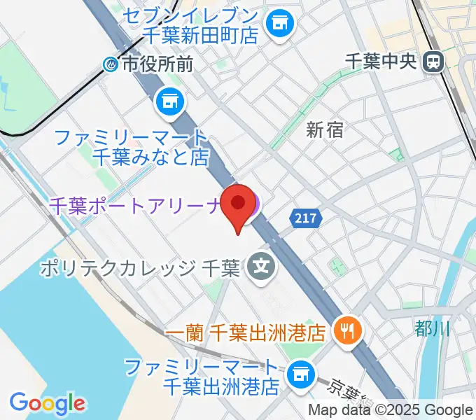 千葉ポートアリーナの地図