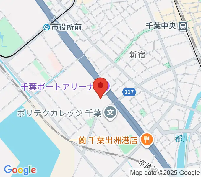千葉ポートアリーナの地図