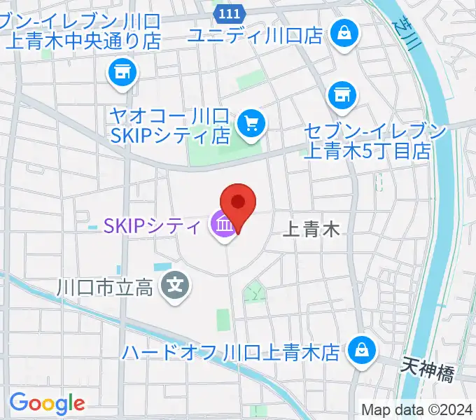 SKIPシティ彩の国ビジュアルプラザの地図