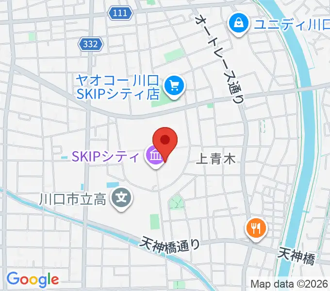 SKIPシティ彩の国ビジュアルプラザの地図