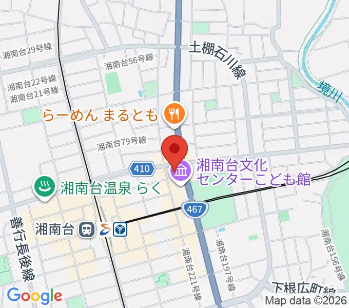 湘南台文化センター市民シアターの地図