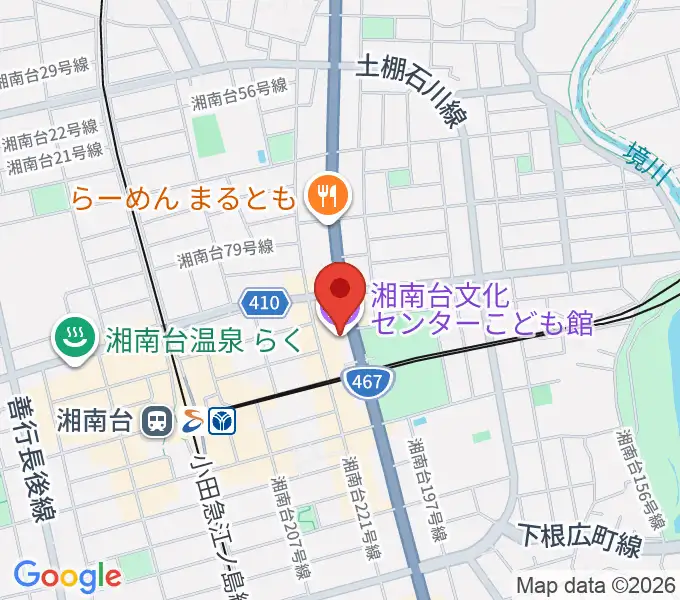 湘南台文化センターこども館の地図