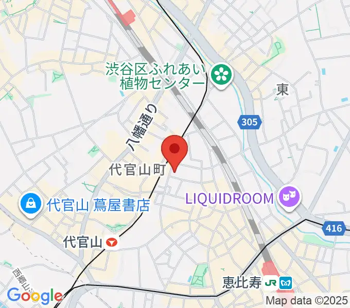 シアター代官山の地図