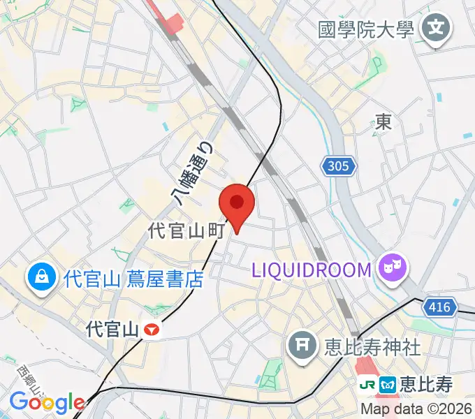 シアター代官山の地図
