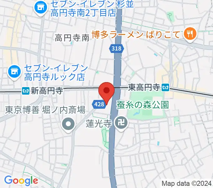 セシオン杉並の地図