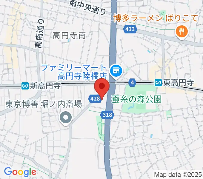 セシオン杉並の地図