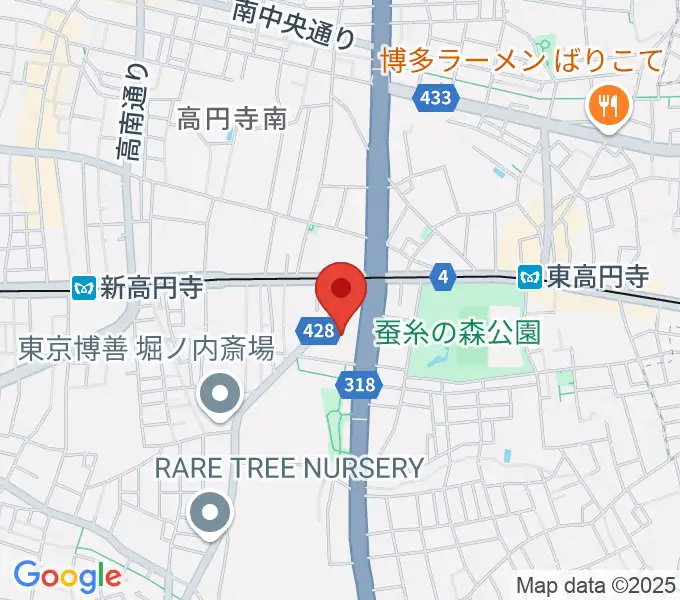 セシオン杉並の地図