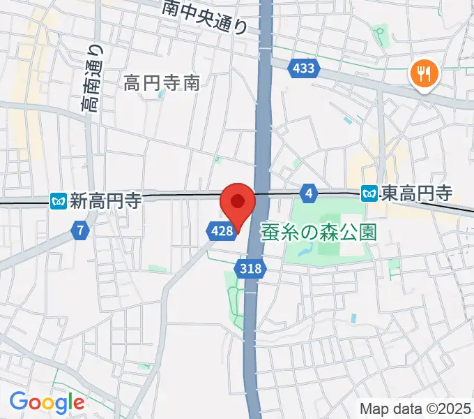 セシオン杉並の地図