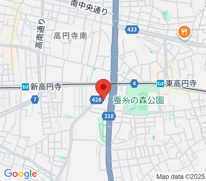 セシオン杉並の地図
