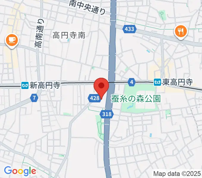 セシオン杉並の地図