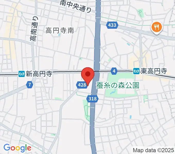 セシオン杉並の地図