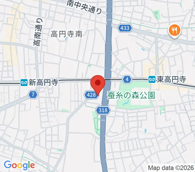 セシオン杉並の地図