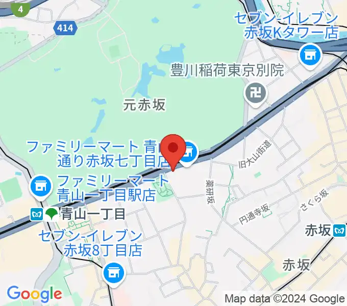 草月会館 草月ホールの地図