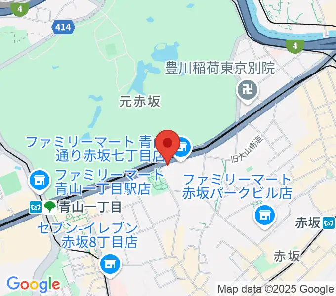 草月会館 草月ホールの地図