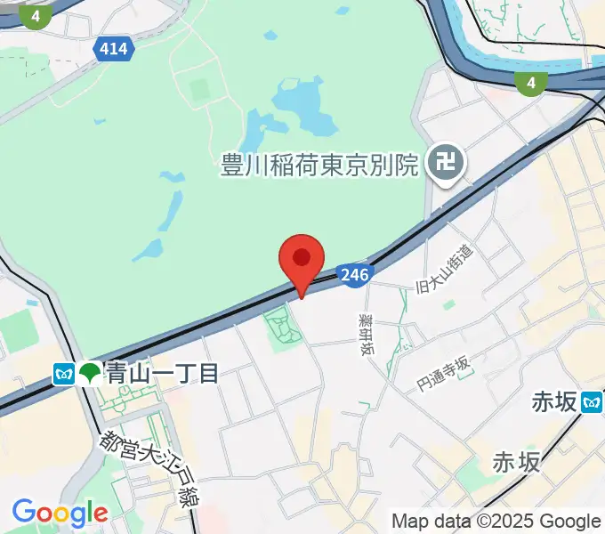 草月会館 草月ホールの地図