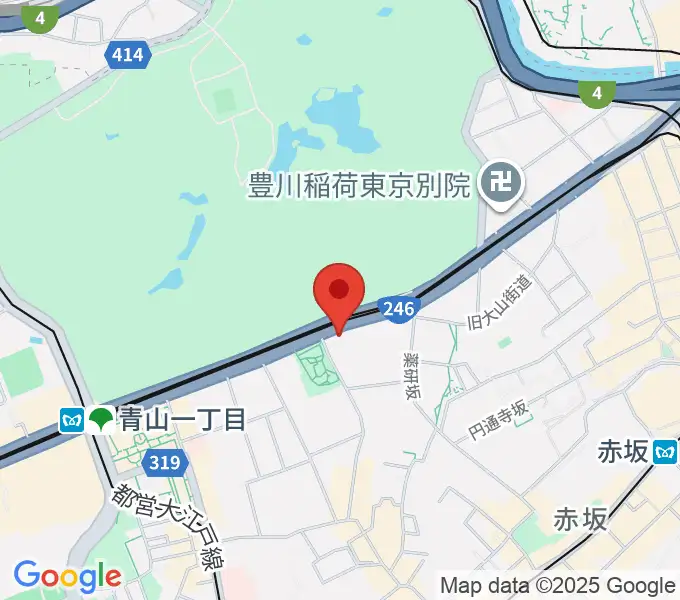 草月会館 草月ホールの地図