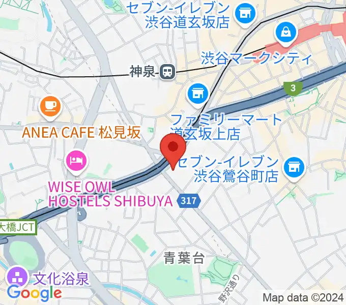 ベルサール渋谷ガーデンの地図