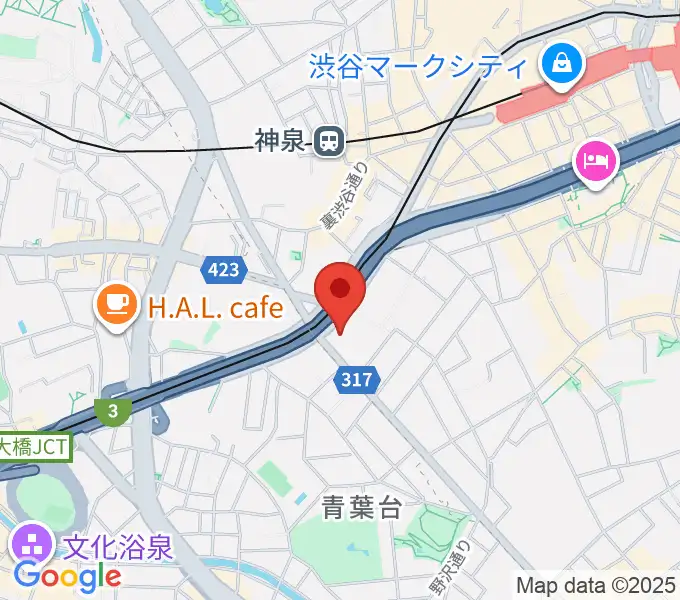 ベルサール渋谷ガーデンの地図