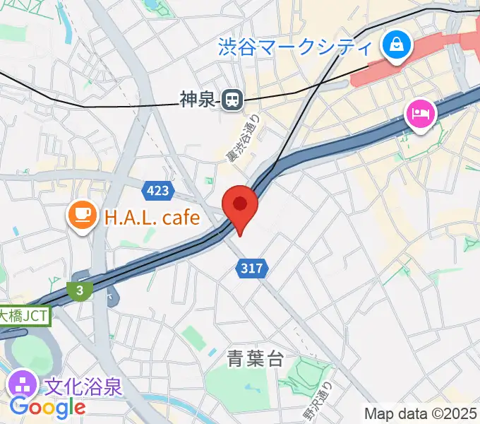 ベルサール渋谷ガーデンの地図
