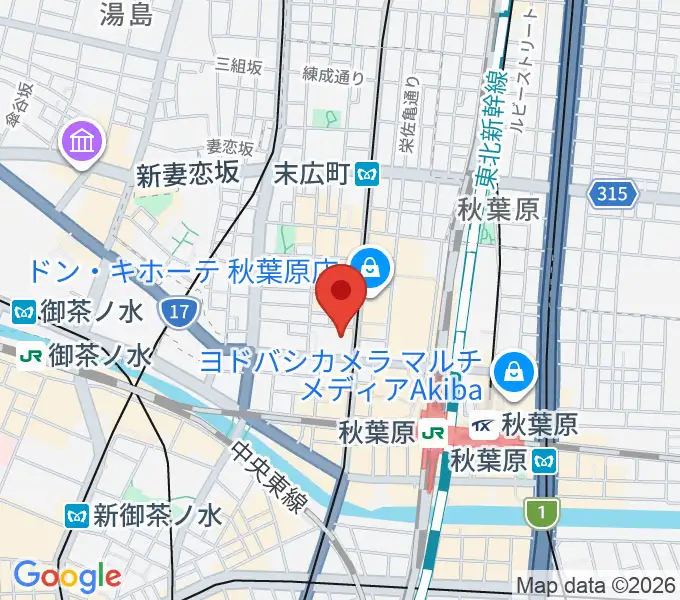 ベルサール秋葉原の地図